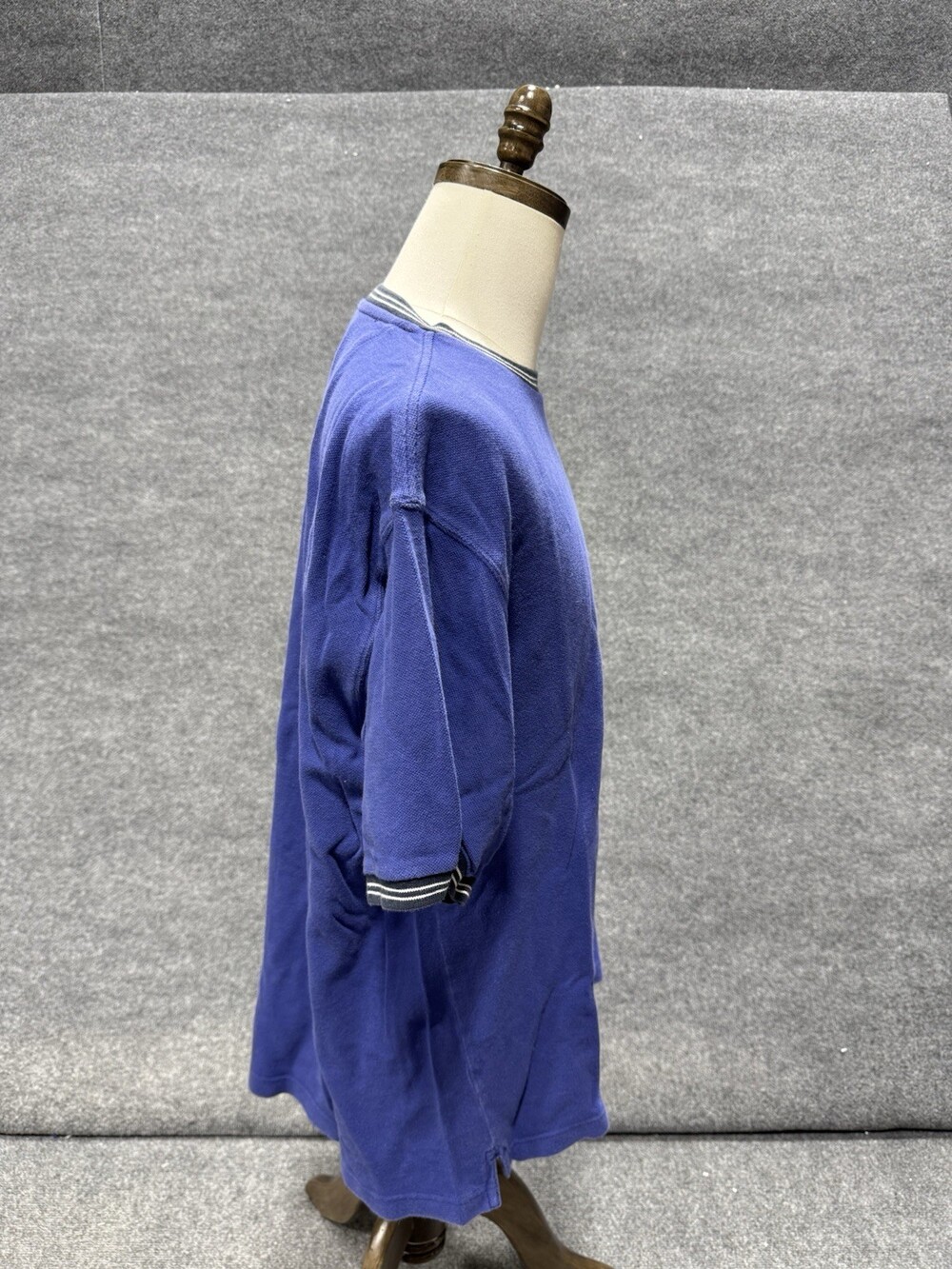 Chaps Ralph Lauren T Shirt Mens XL Blue Pique Crew Neck Cotton Short Sleeve - Picture 4 of 10